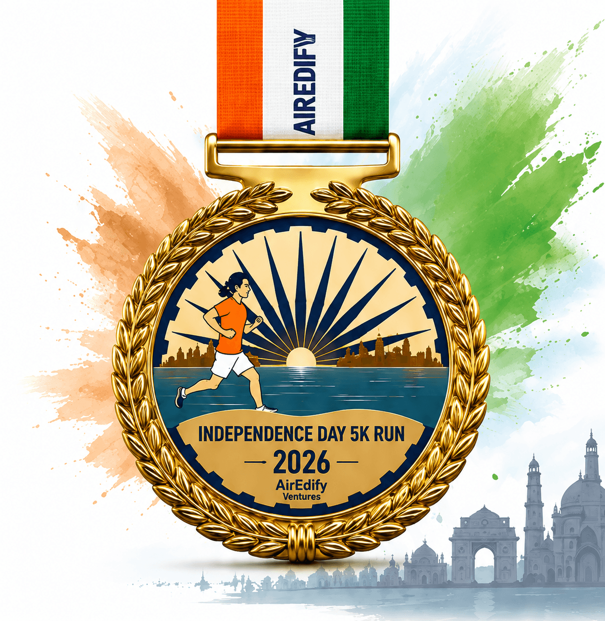 Independence Day 5K Run 2026 official finisher medal